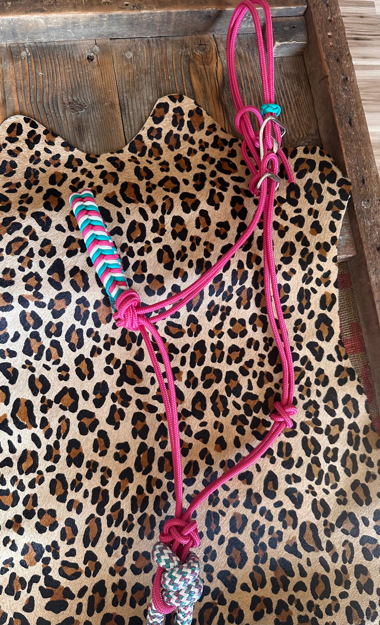 Cotton Candy Noseband Easy Hook Rope Halter