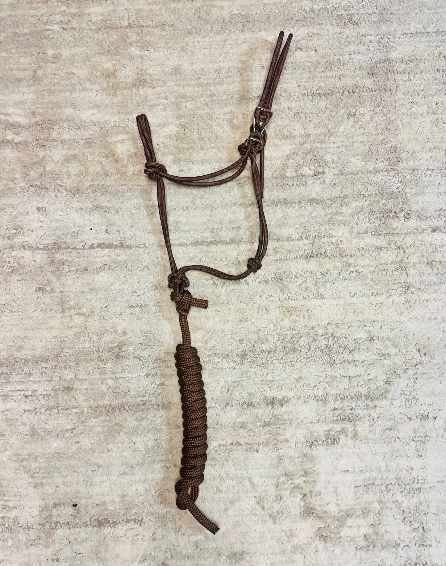 Chocolate Brown with Chocolate Brown Lead - Easy Hook Halter