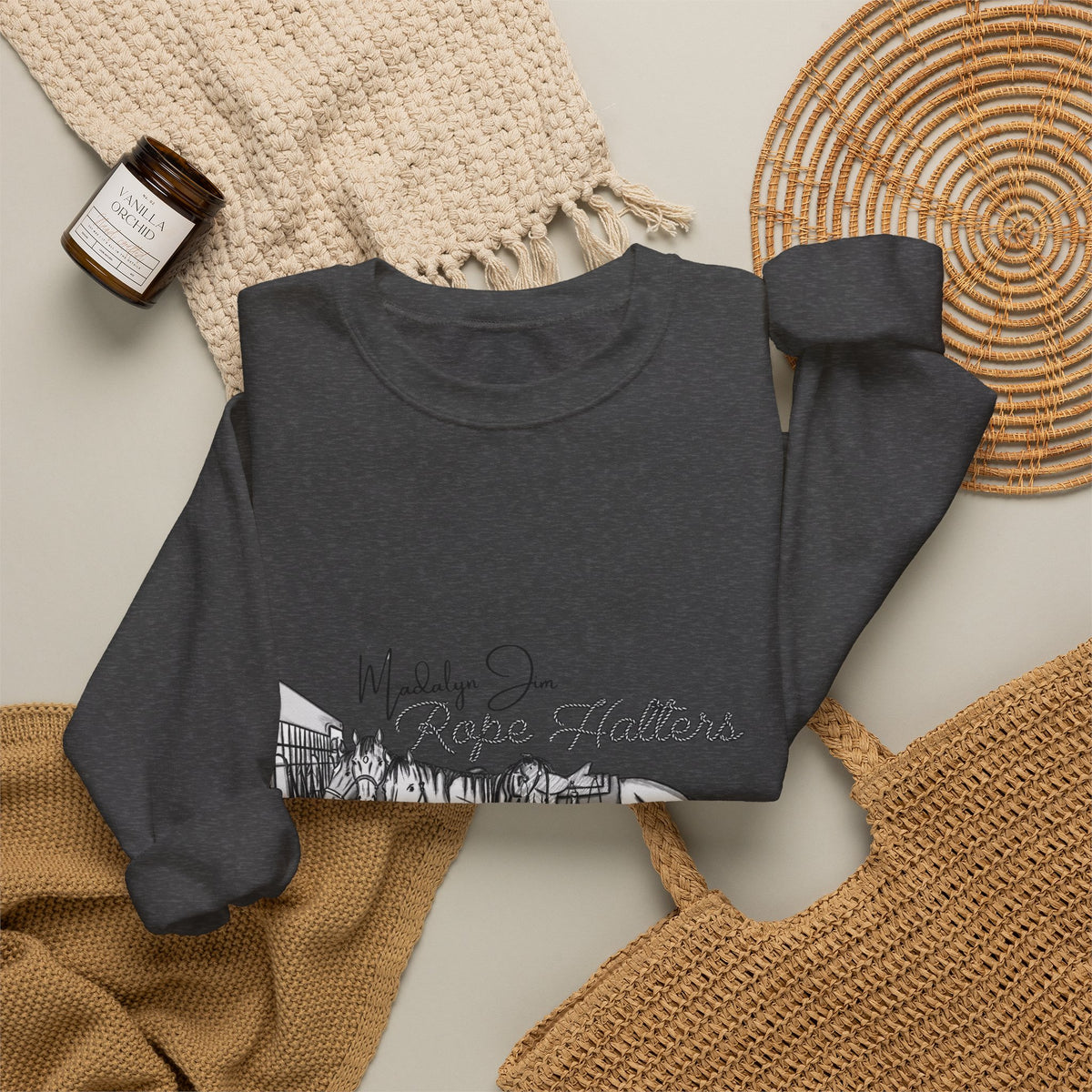 MJRH Ranch Horse Crewneck Sweatshirt
