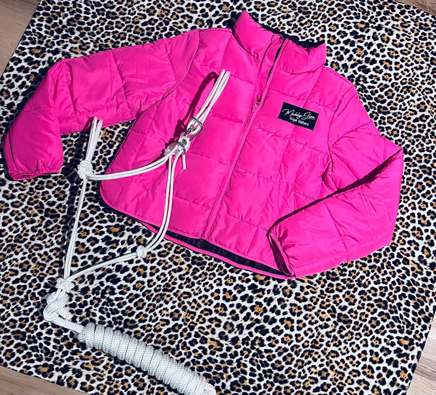 Madalyn Jim Rope Halter Hot Pink Patched Coat