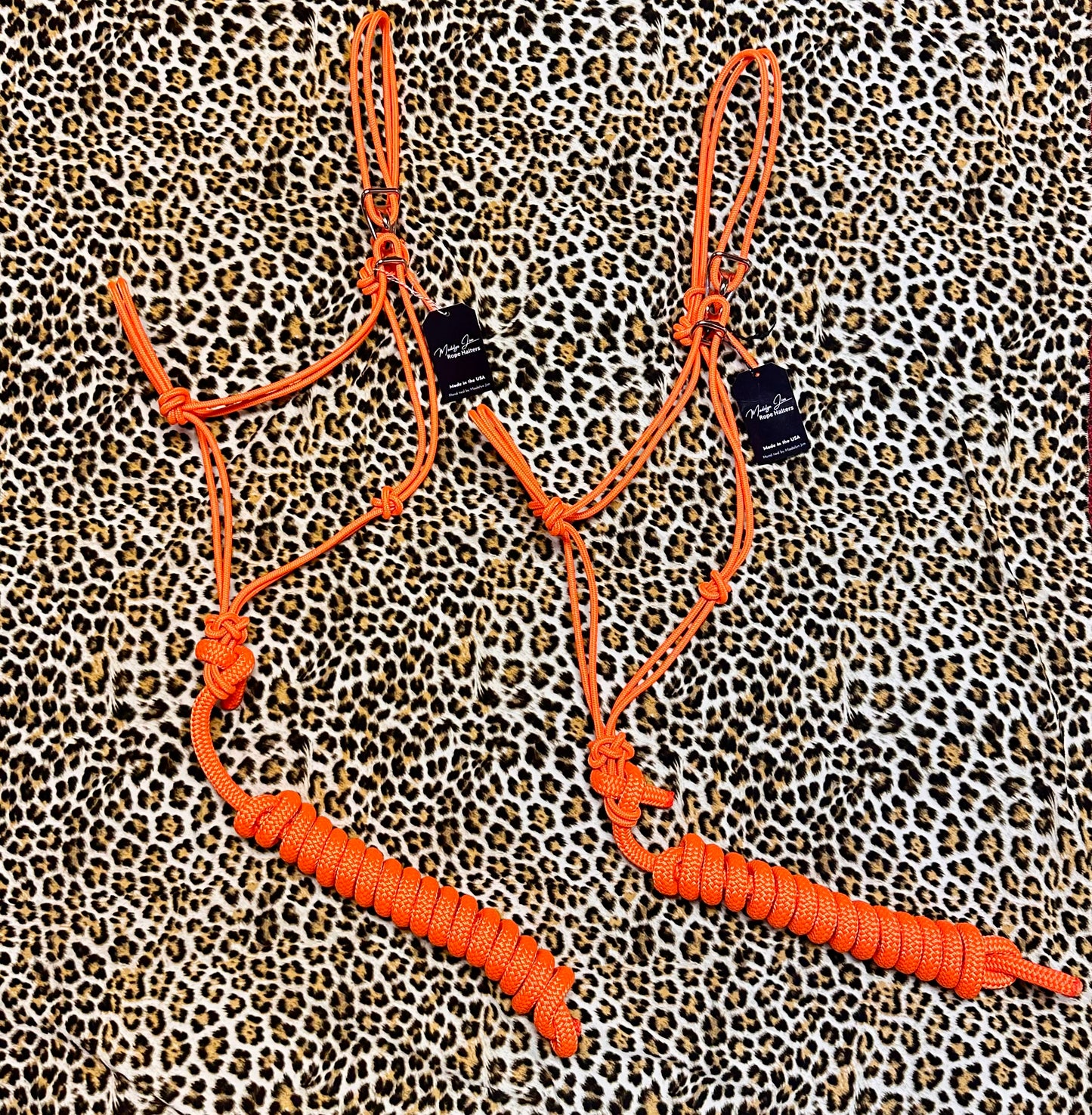Bright Orange Easy Hook Rope Halter