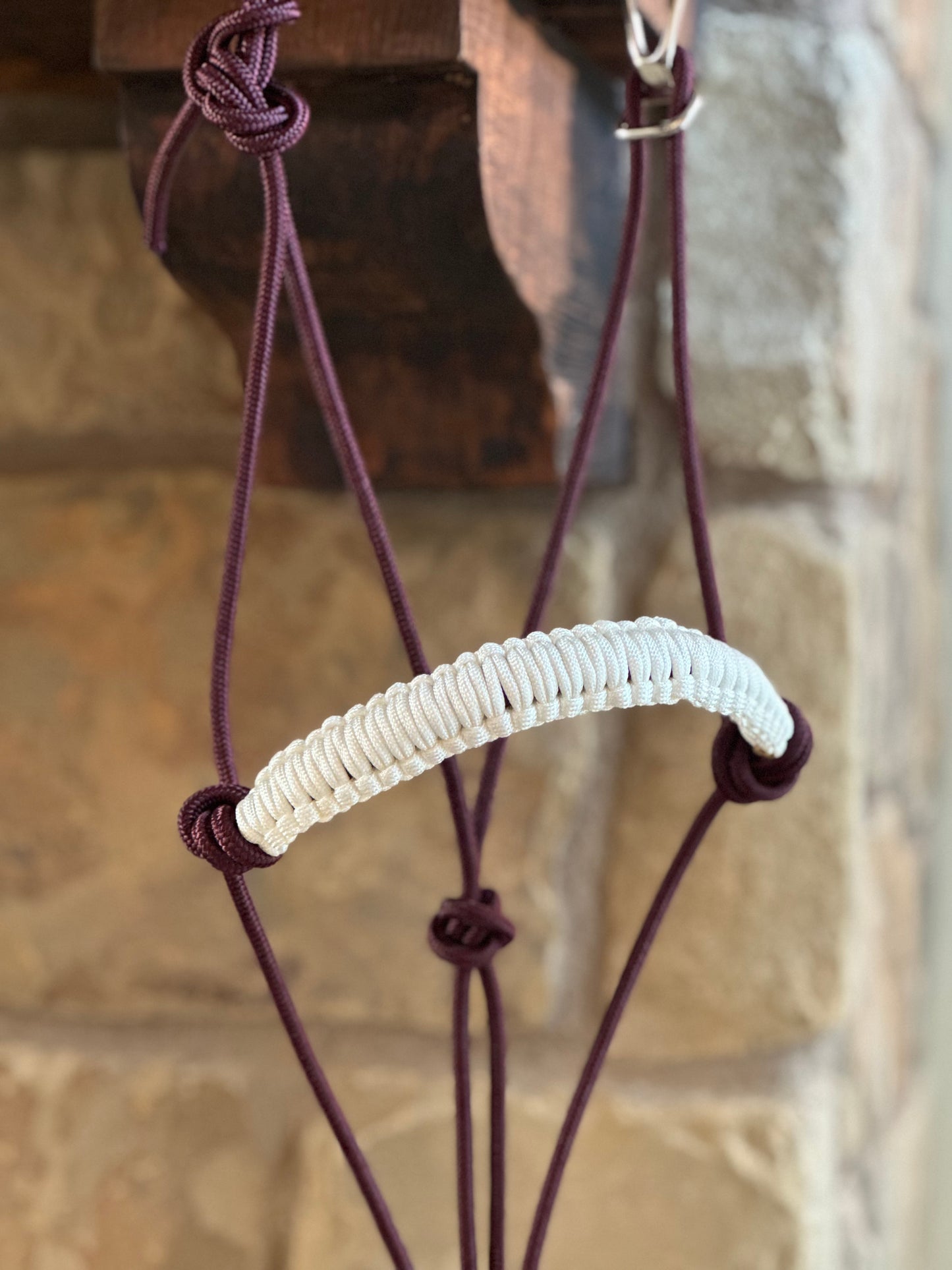 Easy Hook Halter with Braided Noseband