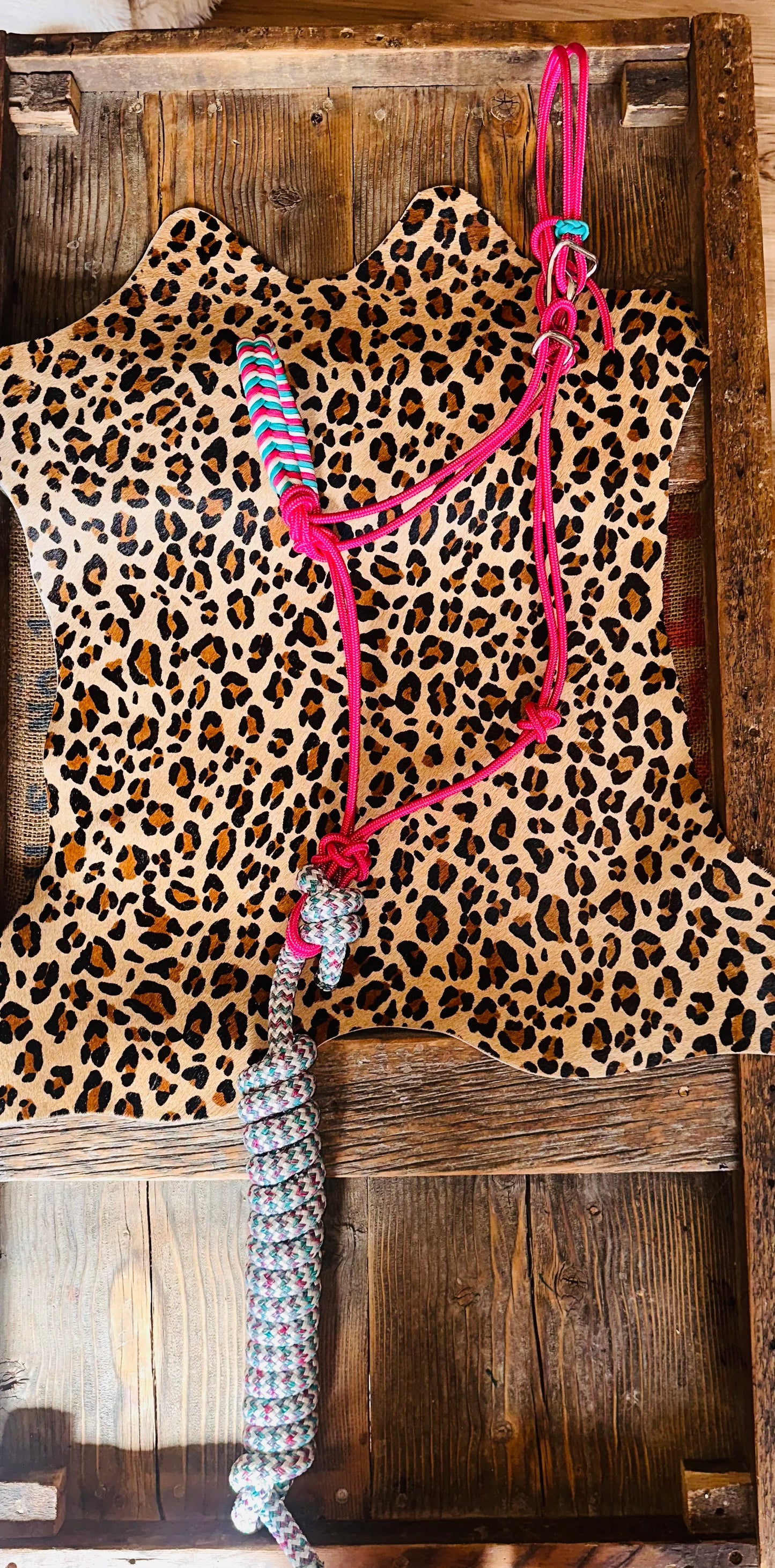 Cotton Candy Noseband Easy Hook Rope Halter