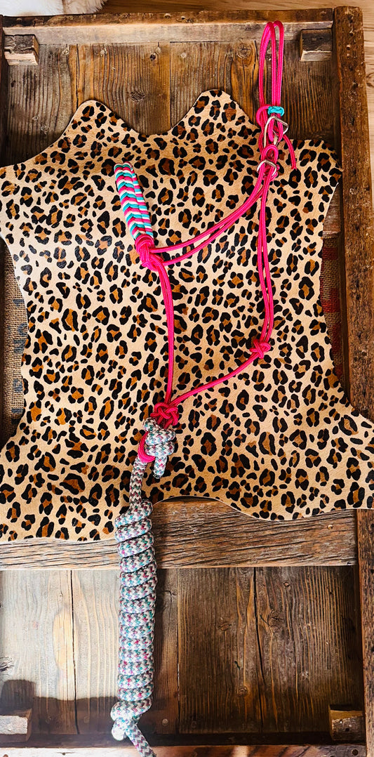 Cotton Candy Noseband Easy Hook Rope Halter