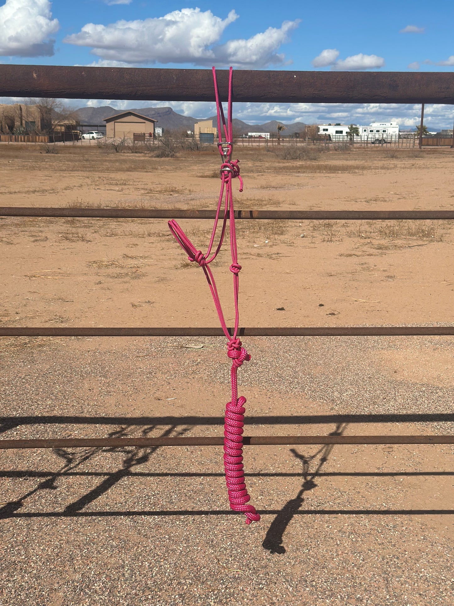 Deep Pink Easy Hook Rope Halter