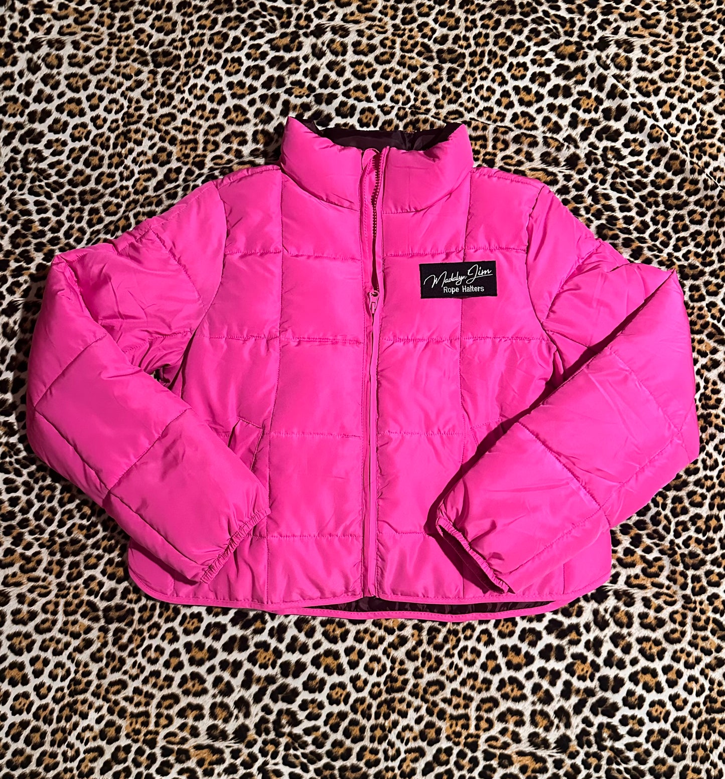 Madalyn Jim Rope Halter Hot Pink Patched Coat