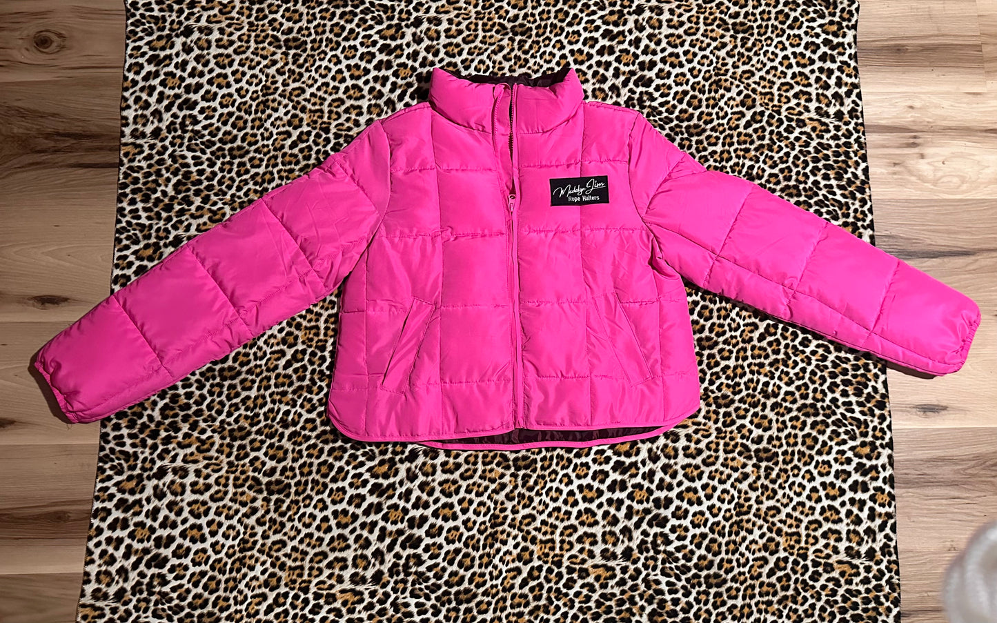 Madalyn Jim Rope Halter Hot Pink Patched Coat