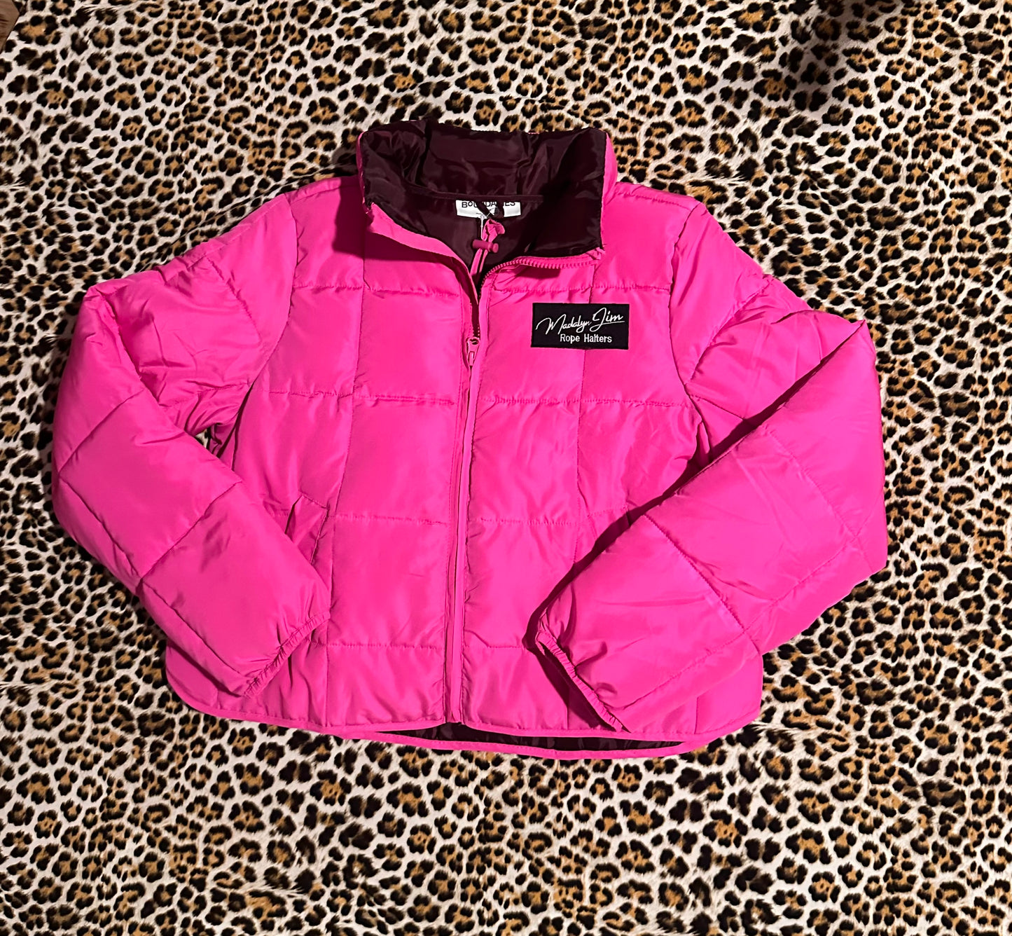 Madalyn Jim Rope Halter Hot Pink Patched Coat