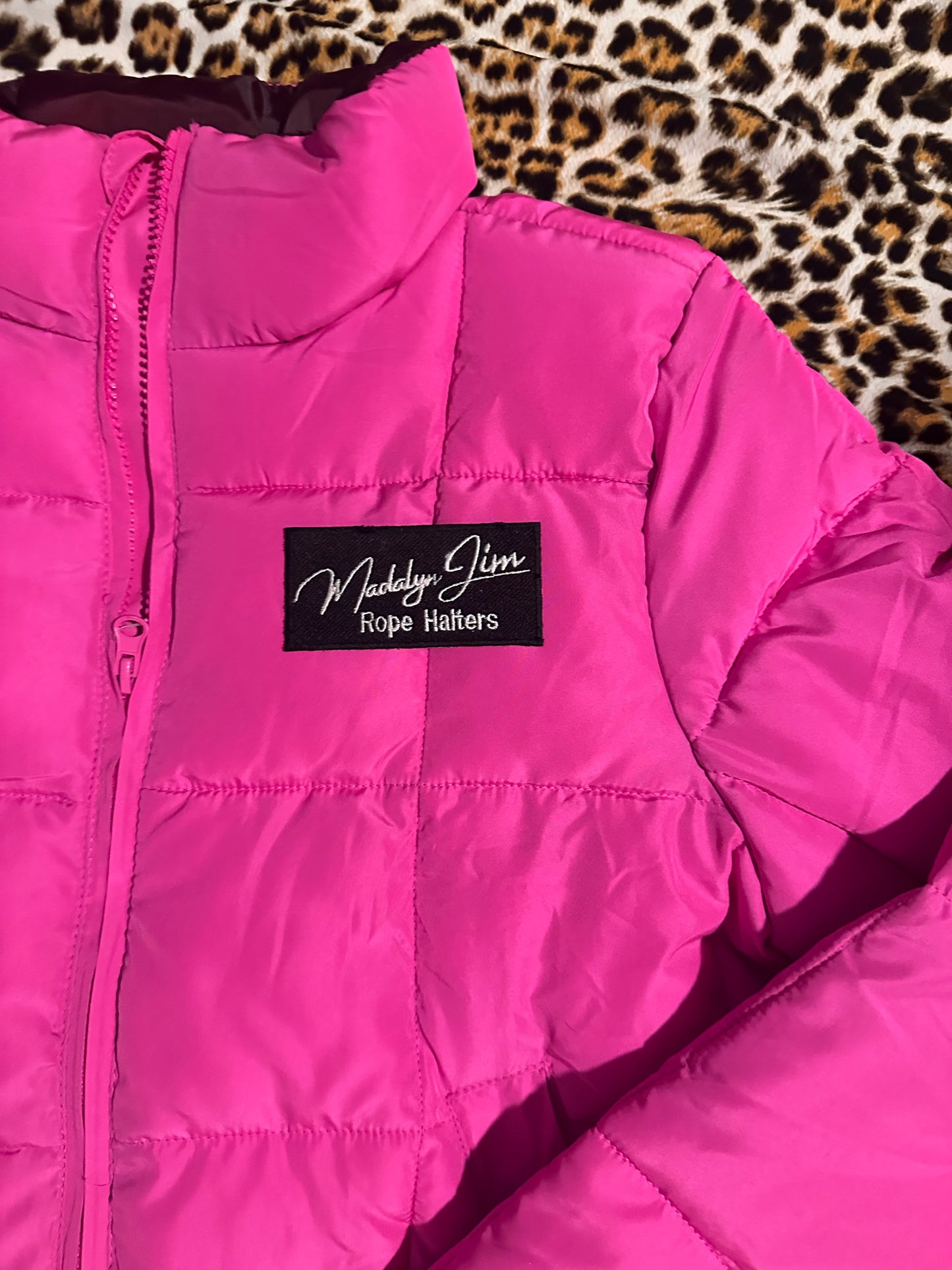 Madalyn Jim Rope Halter Hot Pink Patched Coat