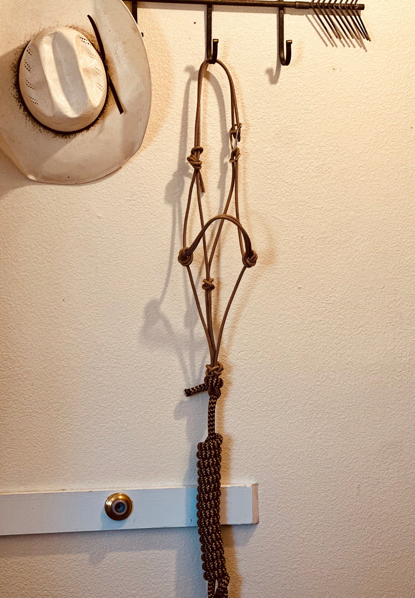 Black and Gold Easy Hook Halter