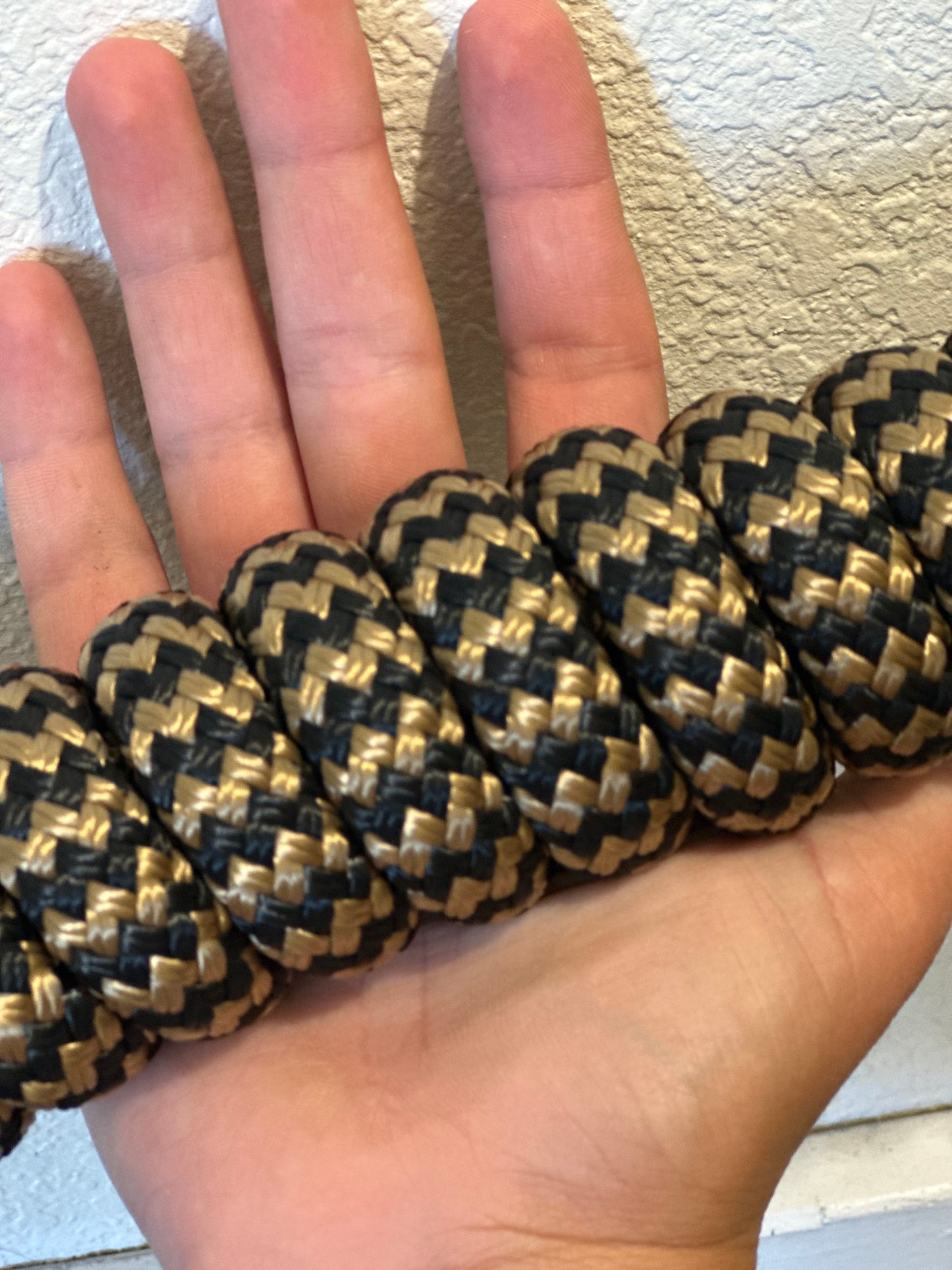 Black and Gold Easy Hook Halter