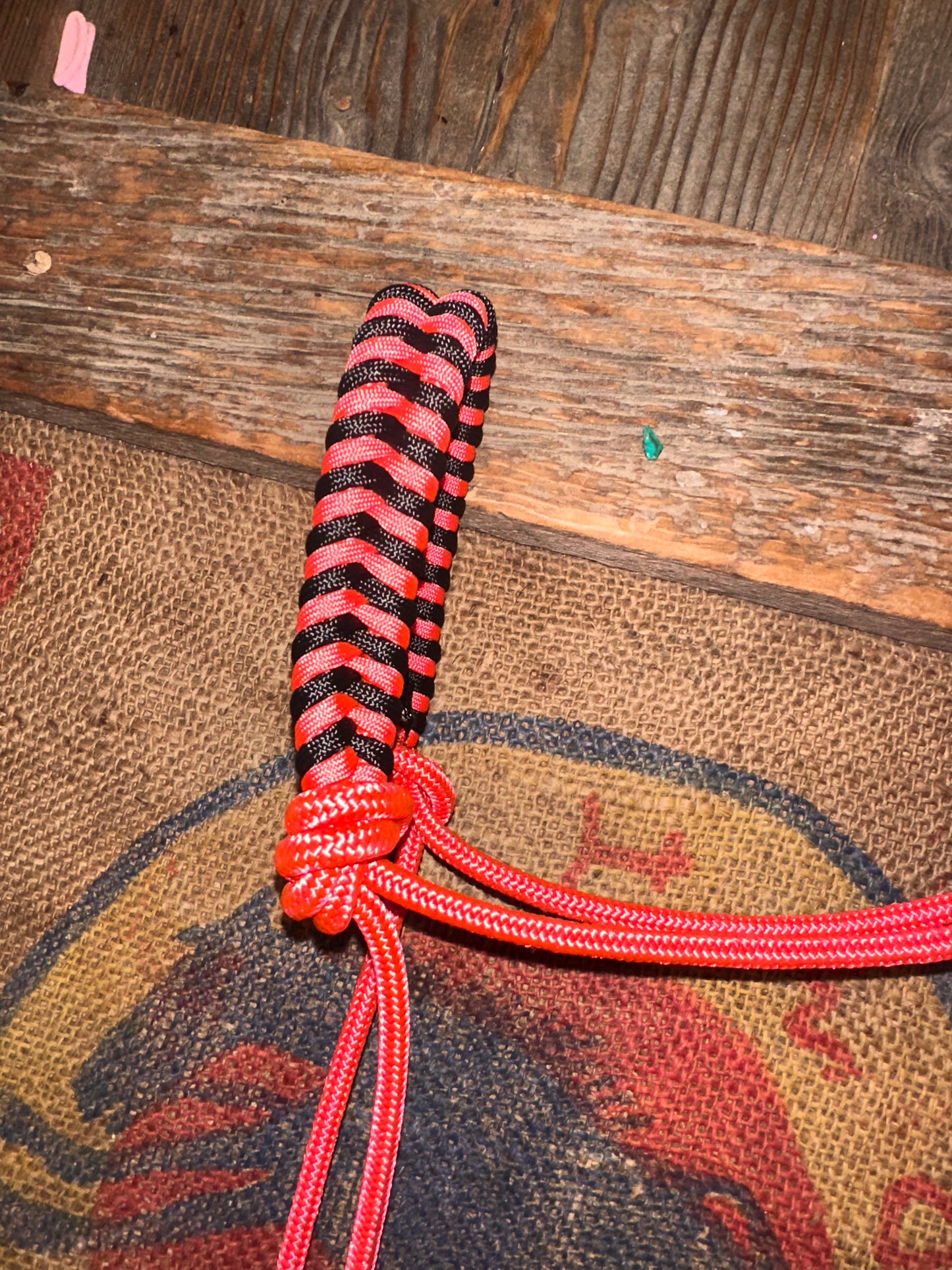 Pink & Black Easy Hook Rope Halter