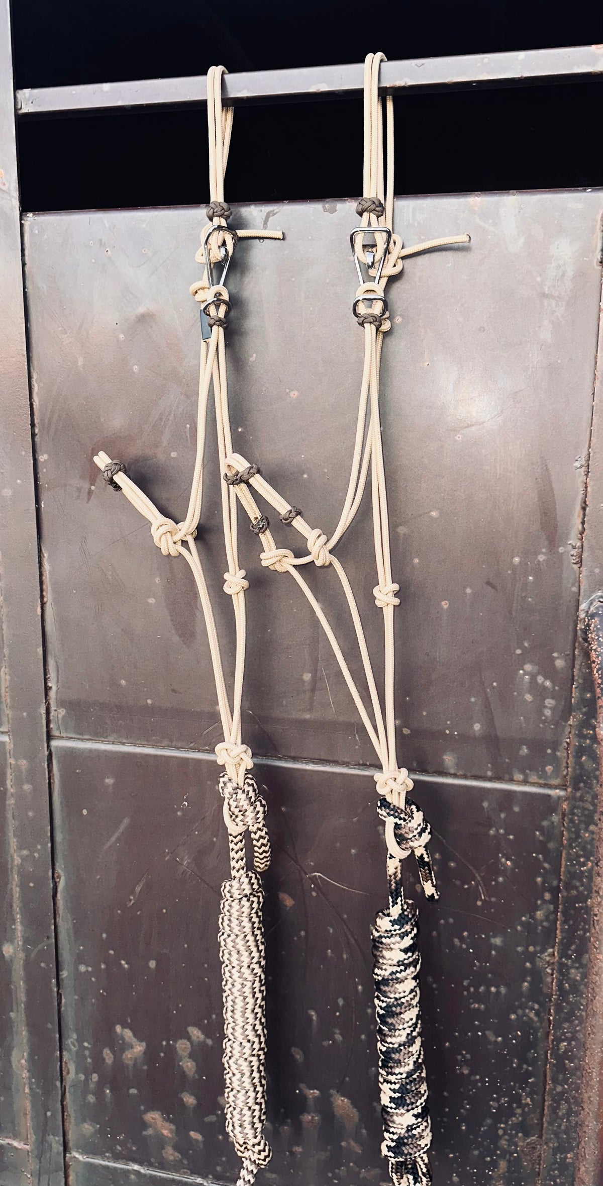Four Button Noseband Easy Hook Rope Halter - Custom Color