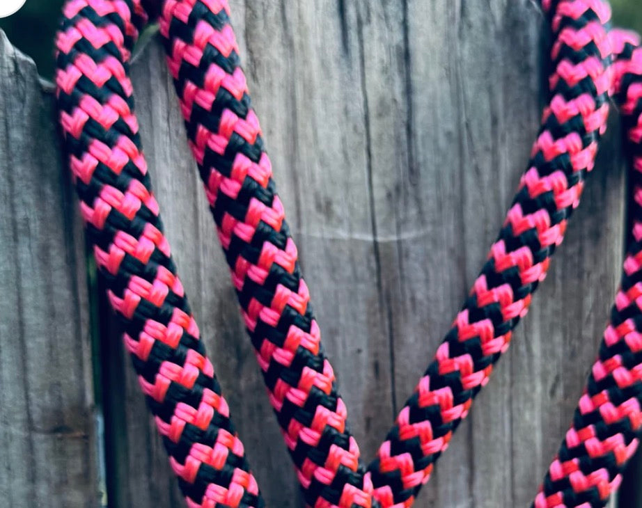Pink & Black Easy Hook Rope Halter
