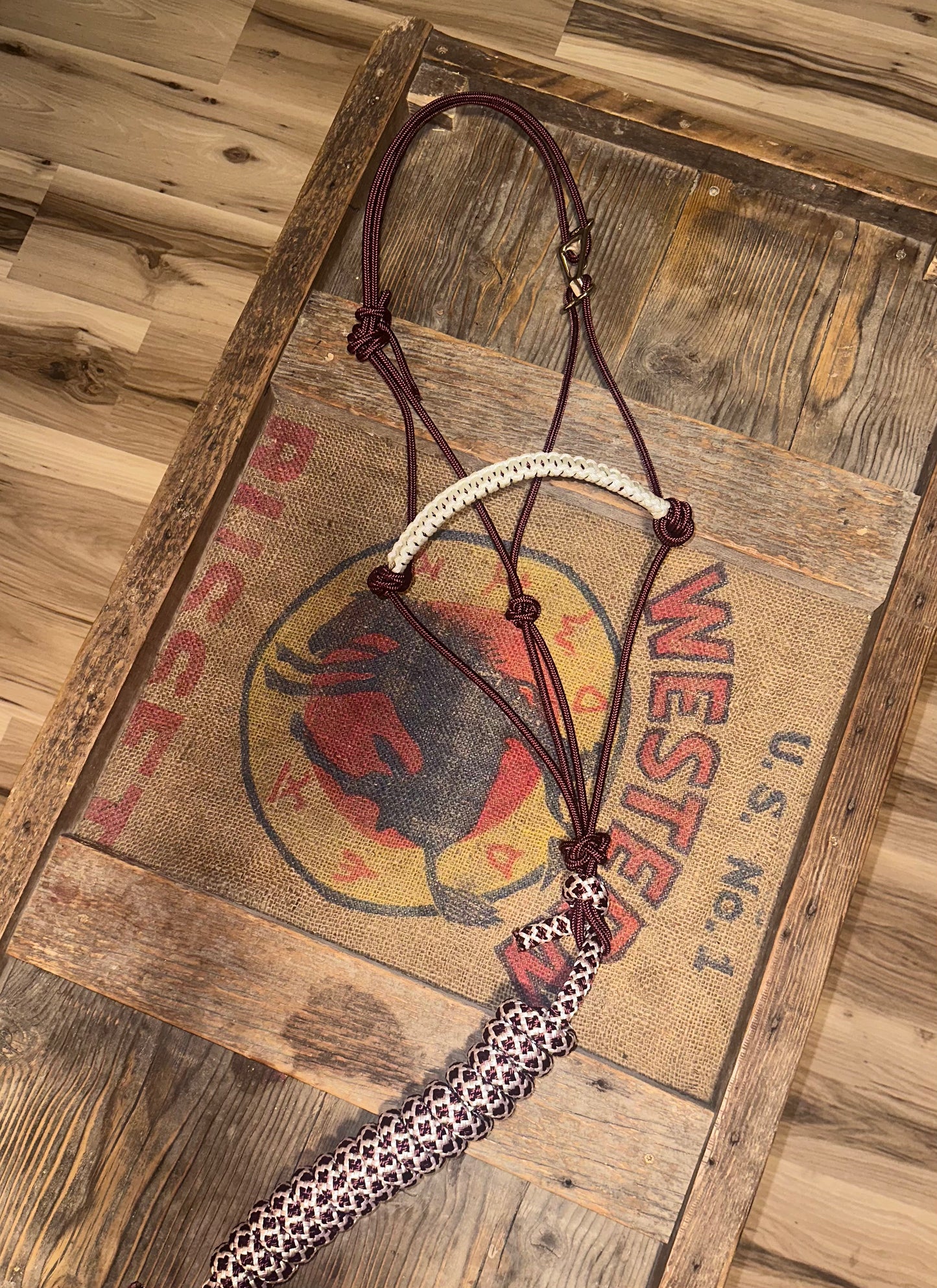 Easy Hook Halter with Braided Noseband