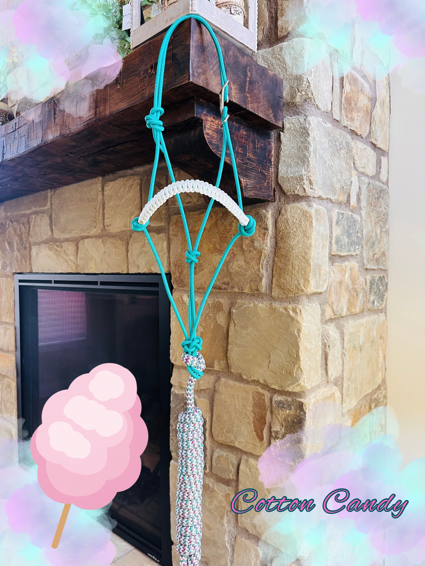 Easy Hook Halter with Braided Noseband
