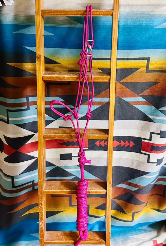 Deep Pink Easy Hook Rope Halter