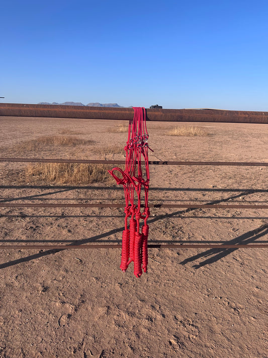 Red Easy Hook Rope Halter
